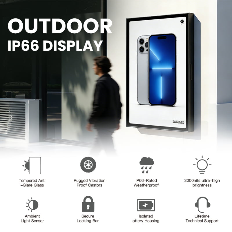 Wall Mounted IP66 Outdoor Display